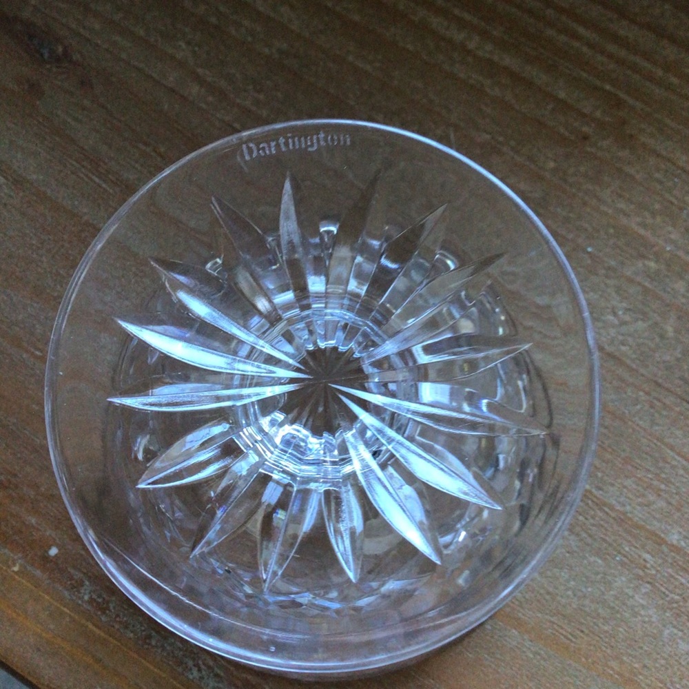 Dartington  Hall Footed Crystal Bowl - Picture 5 of 6